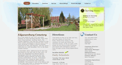Desktop Screenshot of edgwareburycemetery.org.uk